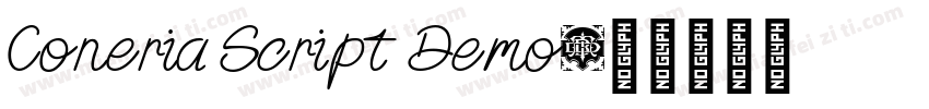 Coneria Script Demo字体转换